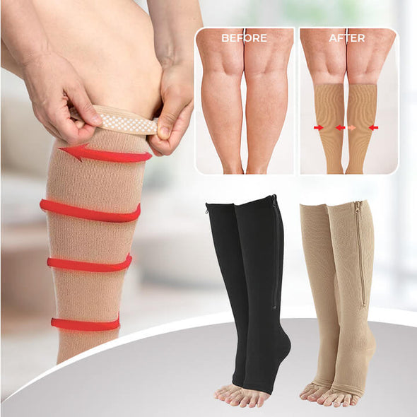 ZipTights™ - Compressiekousen met ritssluiting [Laatste dag korting]