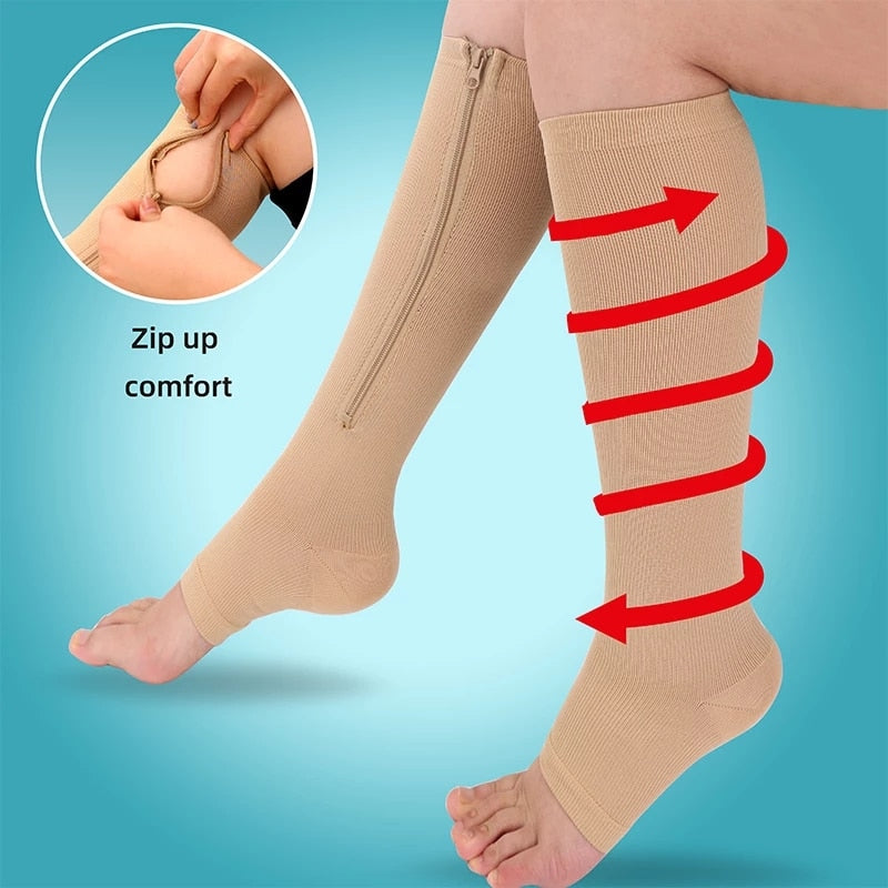 ZipTights™ - Compressiekousen met ritssluiting [Laatste dag korting]