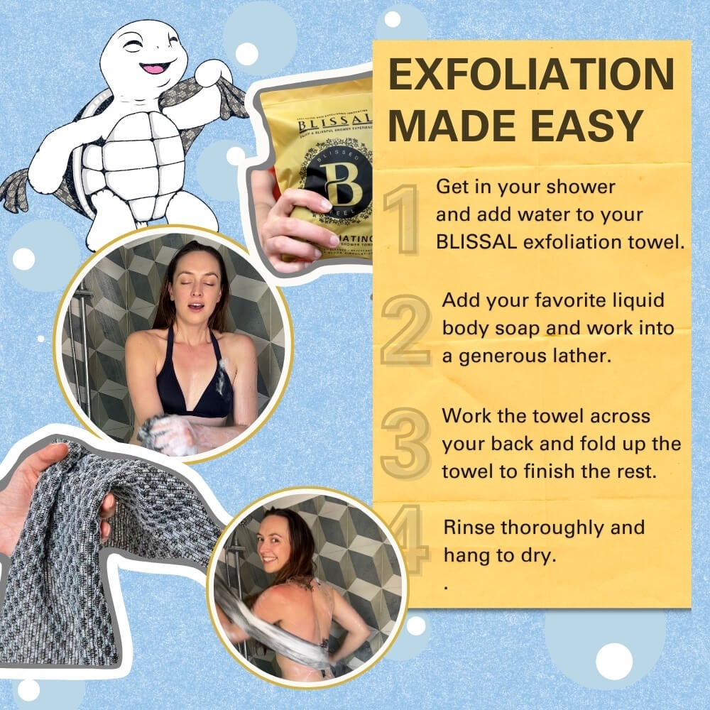 2+2 Gratis | GlowWeave™ Exfoliërende Badhanddoek