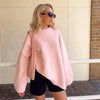 Aria™ - Gezellig in Roze Trui Met Ronde Hals
