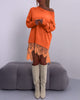 Carlotta™ - Effen, Off-shoulder Slim-fit Trui