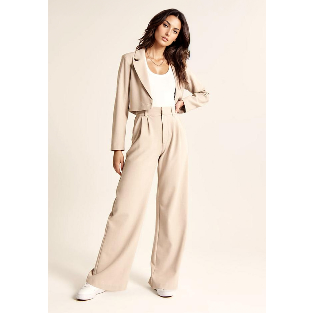 Eva™ - Taps toelopende broek met wijde pijpen