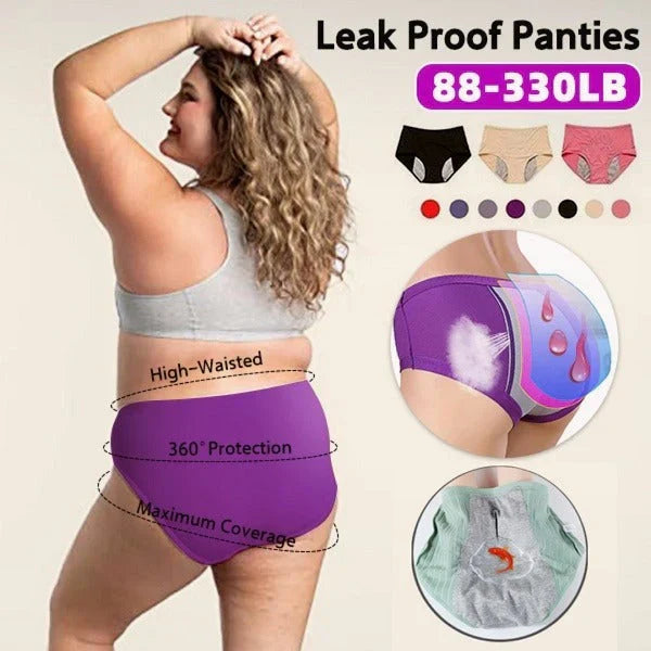 2+2 GRATIS | Lekvrij slipje met hoge taille™ - De Hele Dag Droog en Zelfverzekerd