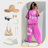CasualGezellig™ Stijlvolle Tweedelige Set - Perfect Gecoördineerd T-shirt & Broek!