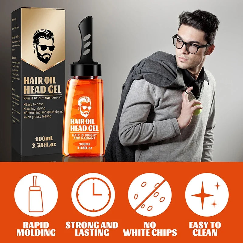 1+1 GRATIS | TwinGroom™ 2-in-1 Haargel Met Kam voor Helder en Levendig Haar!