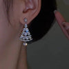 50% KORTING | SparklingPine™ - Kerstboom 925 zilveren oorbellen [Laatste dag korting]