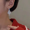 50% KORTING | SparklingPine™ - Kerstboom 925 zilveren oorbellen [Laatste dag korting]