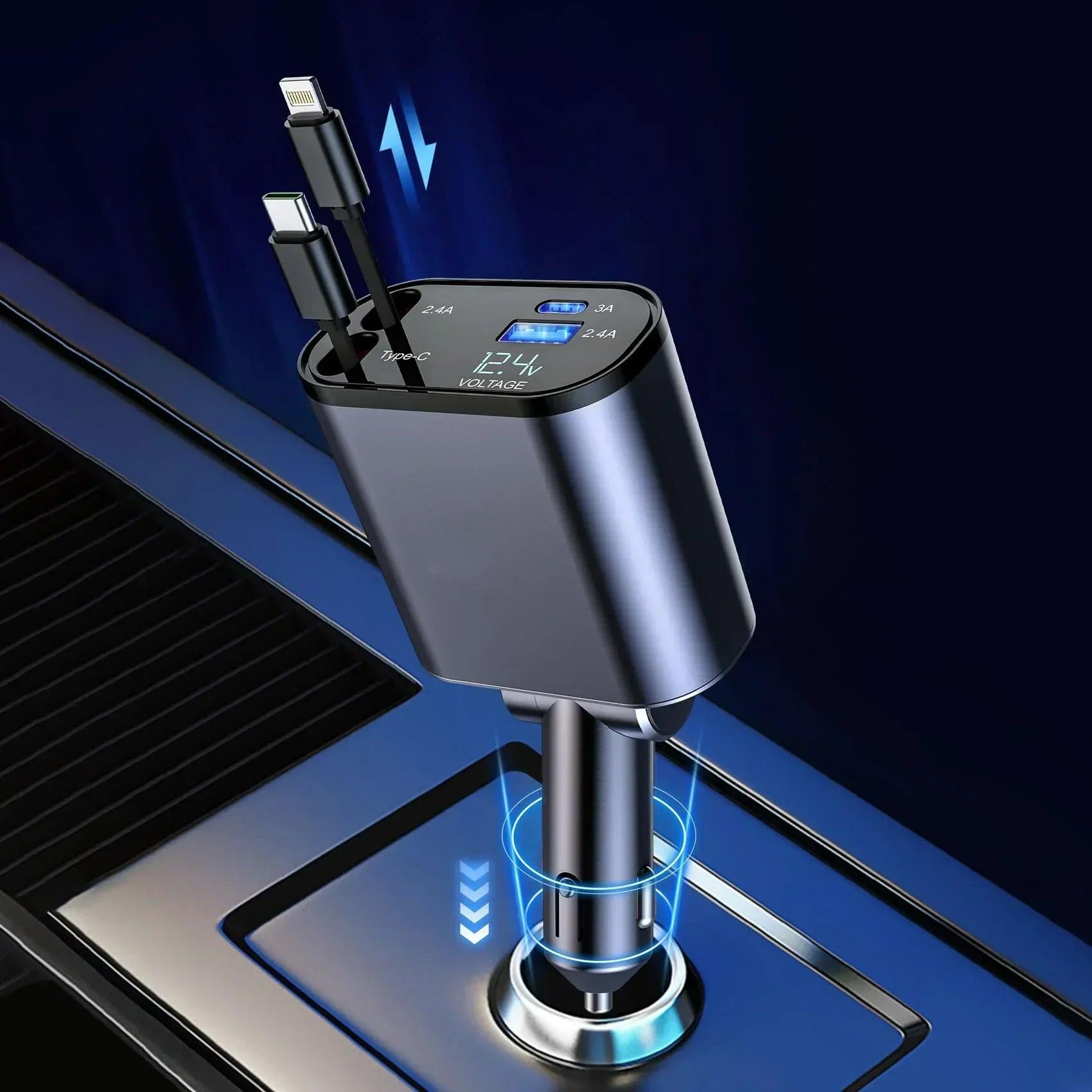 UltraCharge- Chargeur de voiture 4 en 1 | 50% KORTING