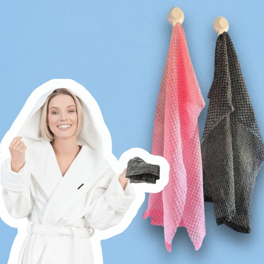 2+2 Gratis | GlowWeave™ Exfoliërende Badhanddoek