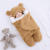 Fluffy Beren wikkeldeken | Warme en knusse baby slaapzak
