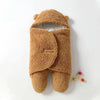 Fluffy Beren wikkeldeken | Warme en knusse baby slaapzak