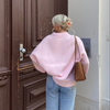 Aria™ - Gezellig in Roze Trui Met Ronde Hals