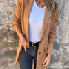 Casual halflange jas met knoopsluiting voor dames met revers™