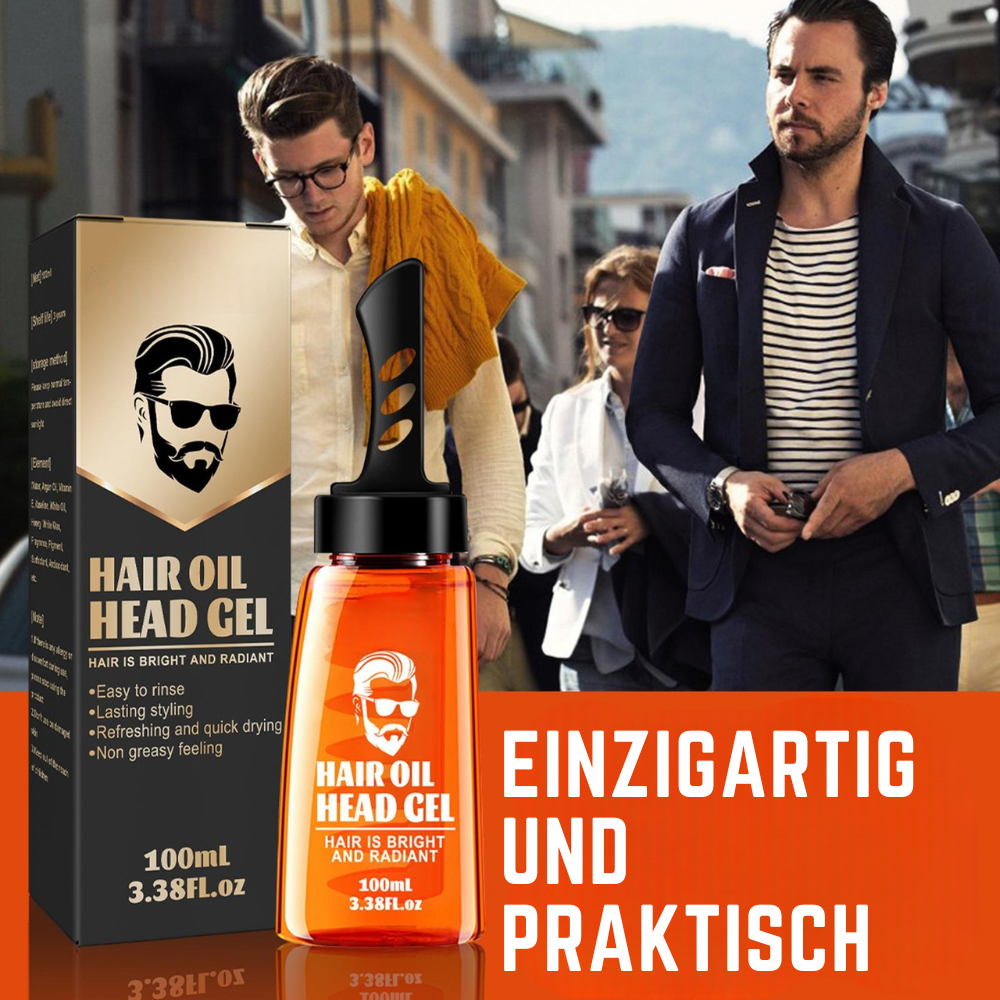 1+1 GRATIS | TwinGroom™ 2-in-1 Haargel Met Kam voor Helder en Levendig Haar!